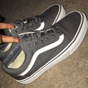 Grey Vans sk8 lows